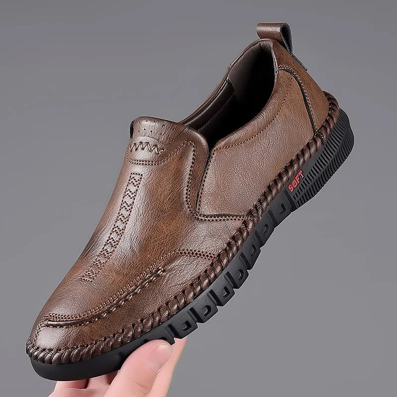 DAAN - Ademende leren heren loafers