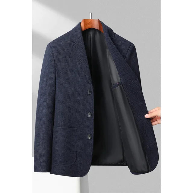 BERNHARD - Heren Slim Fit Wollen Blazer voor Casual en Zakelijk Dragen