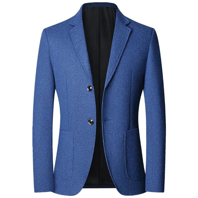 DIEDERIK - Heren Slim Fit Wollen Blazer voor Zakelijke Casual Kleding