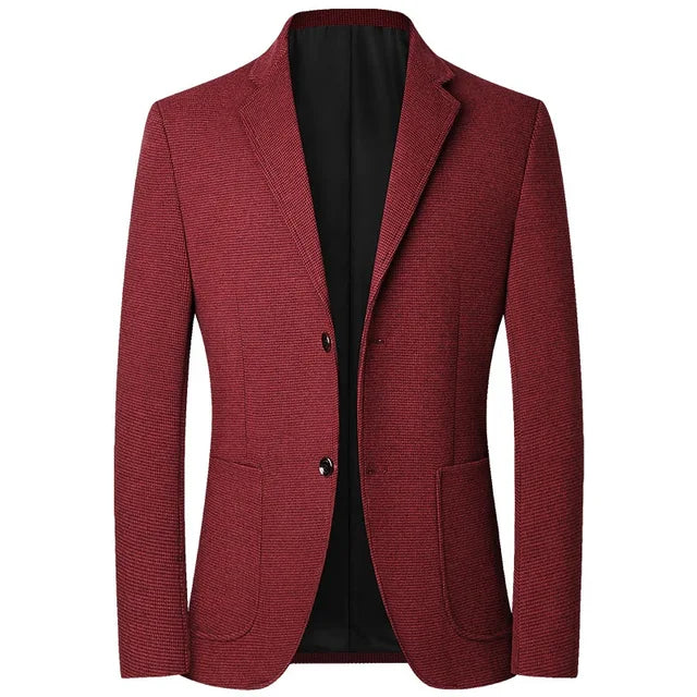 DIEDERIK - Heren Slim Fit Wollen Blazer voor Zakelijke Casual Kleding