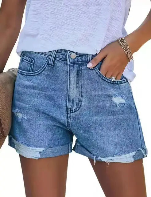 MARIANNE - Dames Harajuku stijl zomerse denim shorts