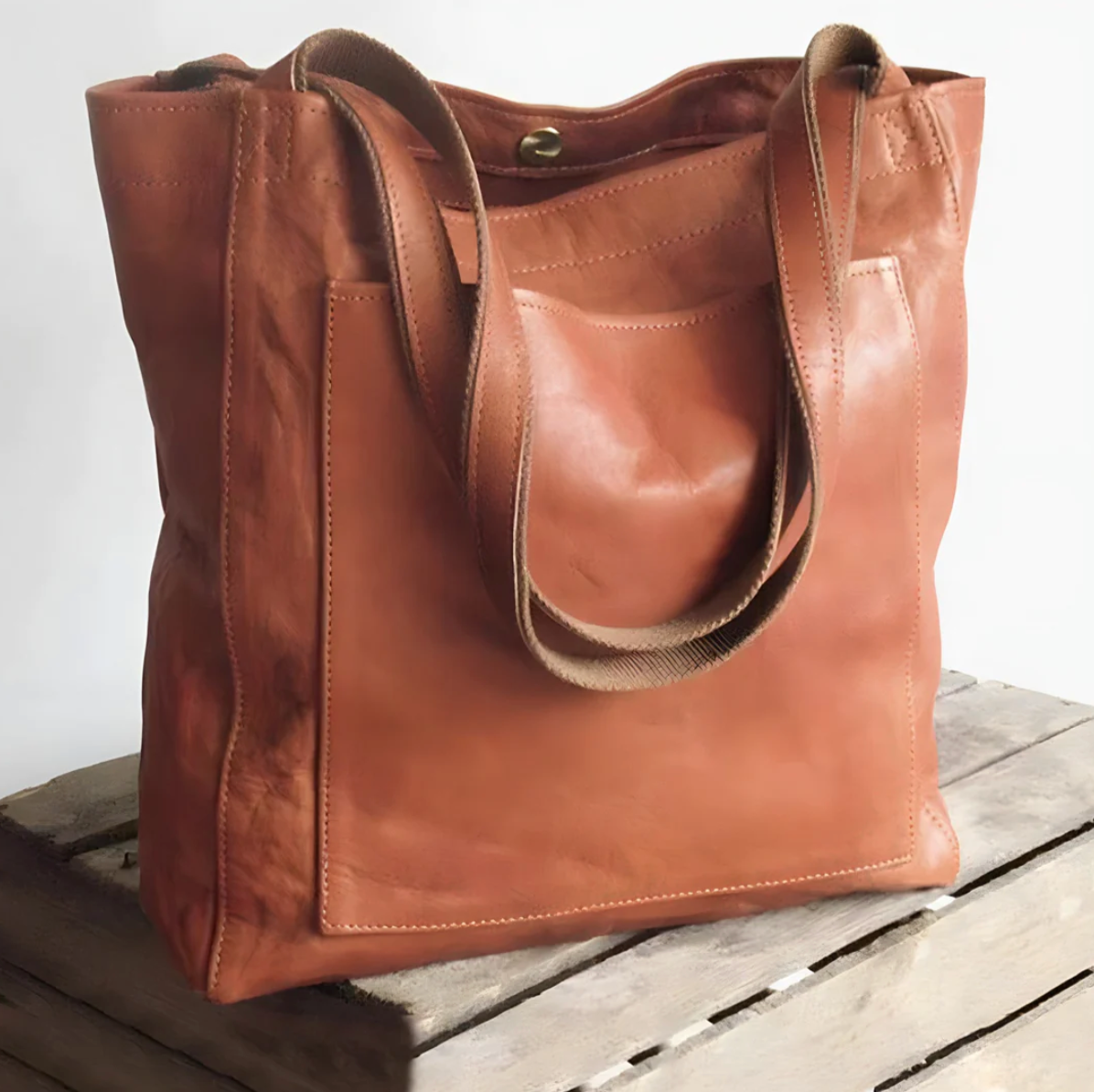 HILDE - Handgemaakte elegante leren tas