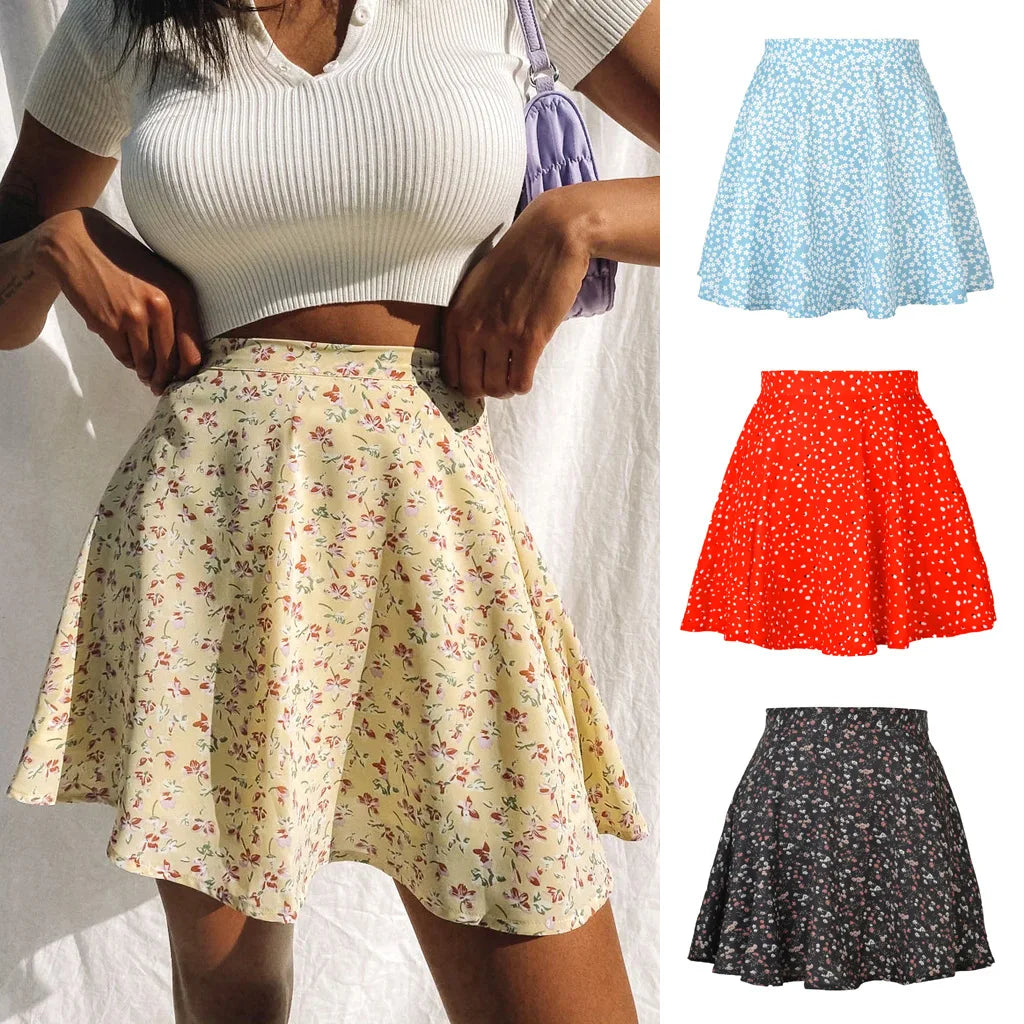 SEREN - Elegante Print Mini-rok