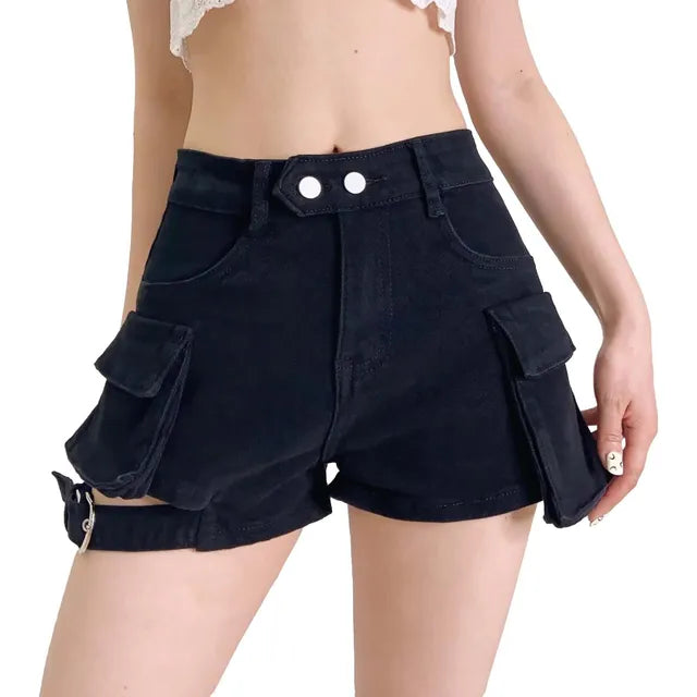 MONA - Stijlvolle Denim Shorts met Zakken