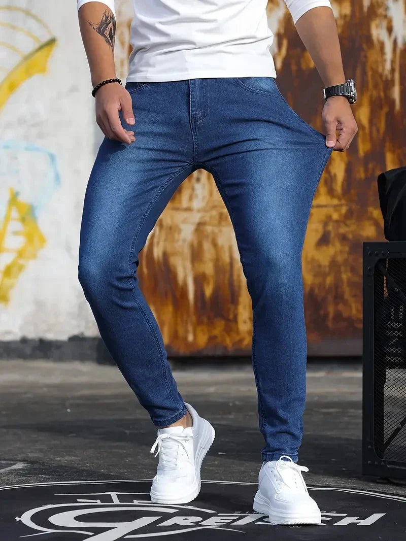 XAVIER - Heren Retro Stretch Jeans