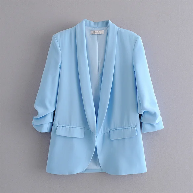 MARJAN - Dames Blazer met geplooide mouwen