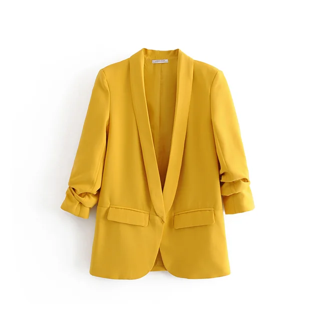 MARJAN - Dames Blazer met geplooide mouwen