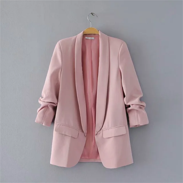 MARJAN - Dames Blazer met geplooide mouwen