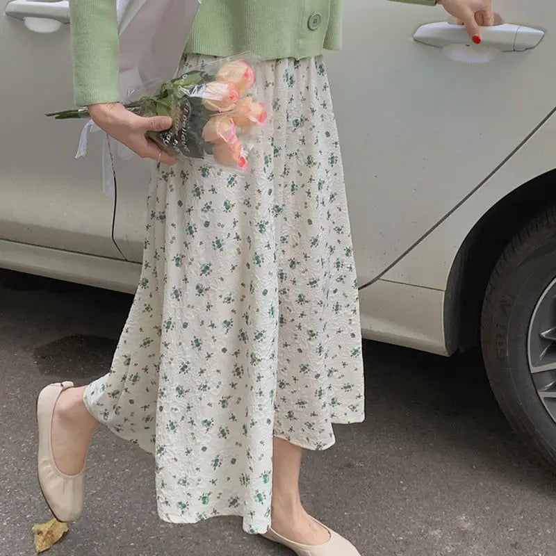 NESTA - Vintage Bloemen Lange Rok