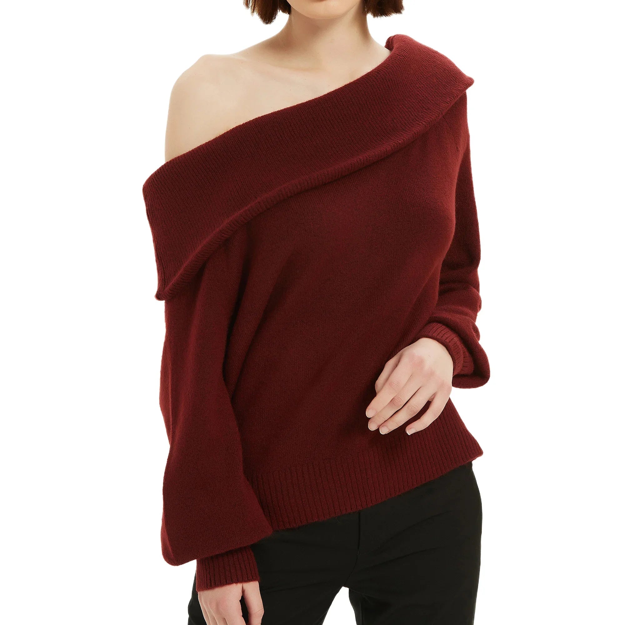 MEDISON - Trendy Off-Shoulder Trui