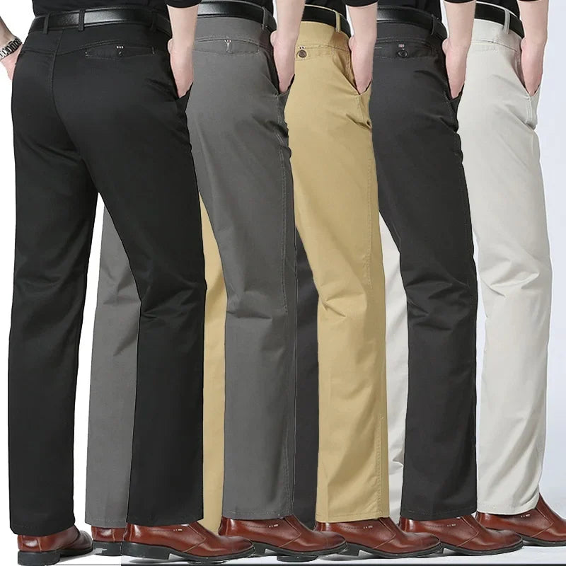 LIUDAS - Business Casual Slim Fit Katoenen Broek