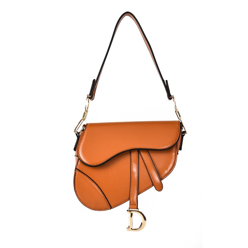 EMMA - Luxe Dames Schoudertas - Exclusieve PU - leren Saddle Bag