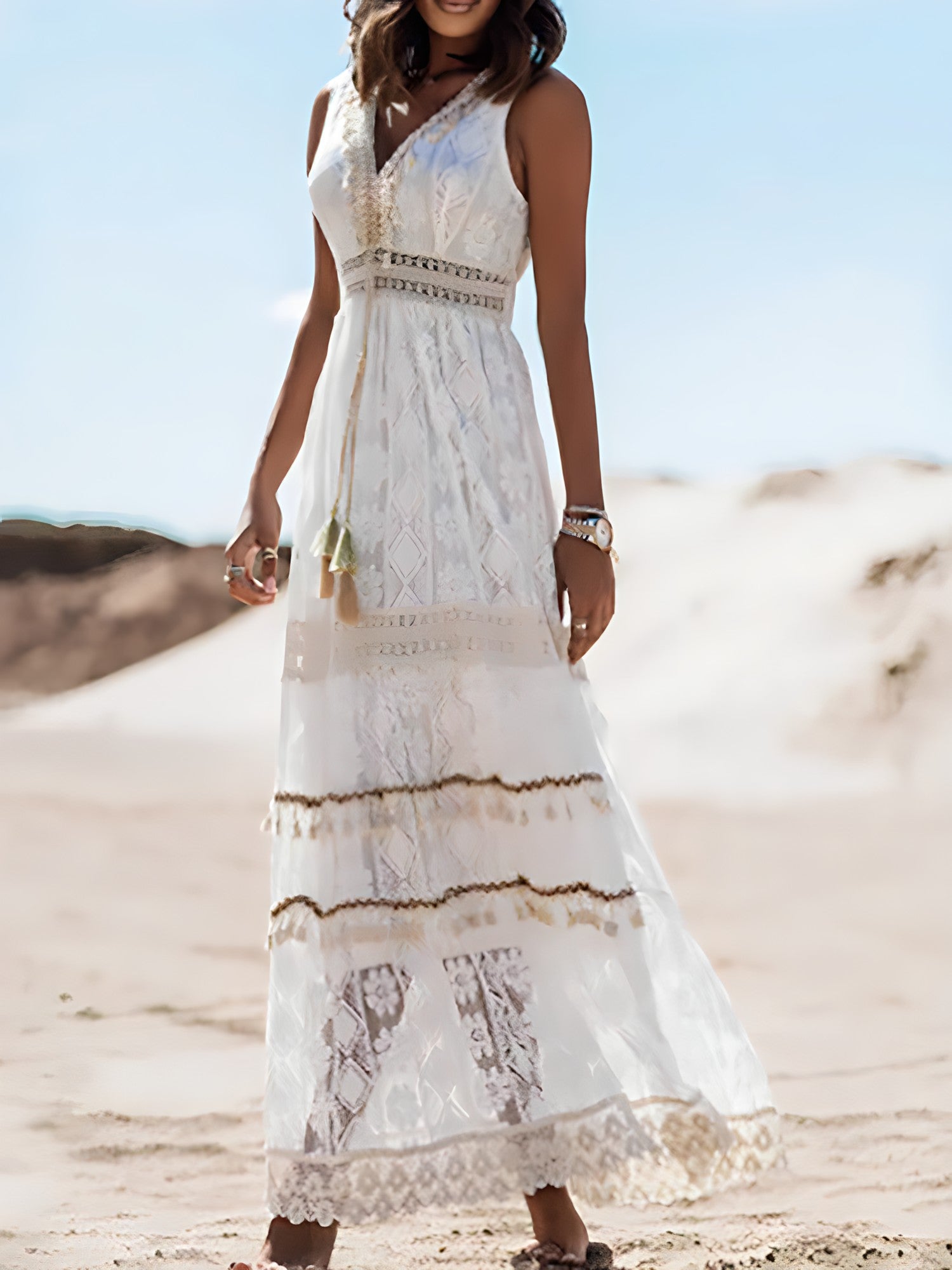 ALMA - Elegante maxi-jurk