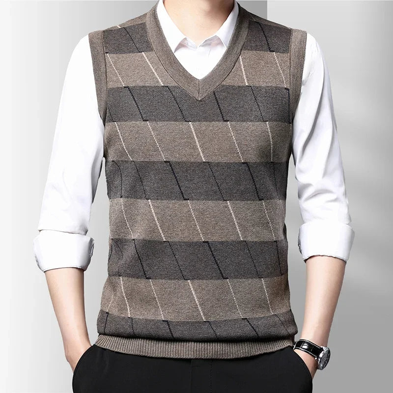 Dallin - Heren Warm Verdikt Casual Sweater Vest