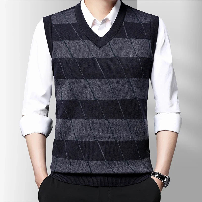 Dallin - Heren Warm Verdikt Casual Sweater Vest